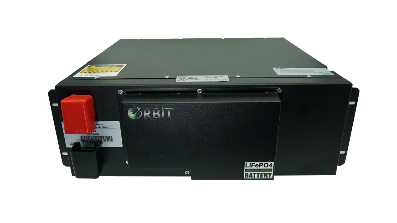 ORBİT 51.2 V 100 Ah LiFePO4 Akü-High Voltage-Metal Kasa